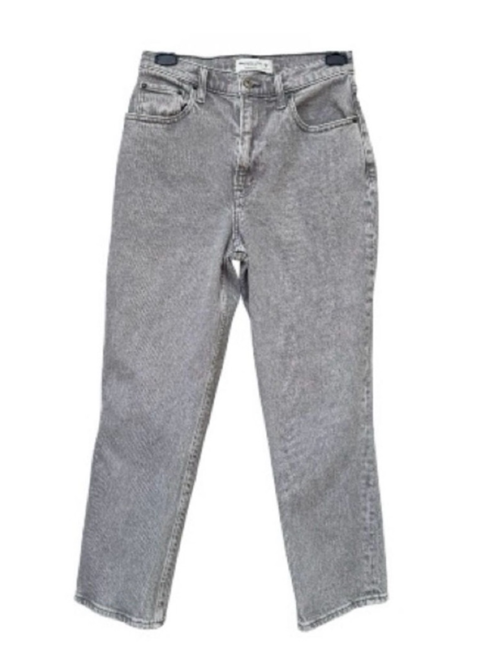 Abercrombie & Fitch 90s Straight Ultra High Rise Curve Love Jeans Gray 27 - Picture 2 of 5
